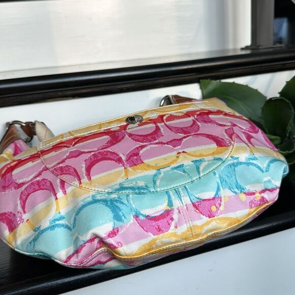 Coach Multicolor Signature Hobo Bag - Picture 9 of 11